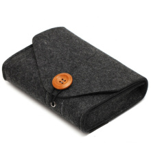 Felt Pouch Electronics Accessories Organizer Portable Felt Storage Bag for Power Adapter